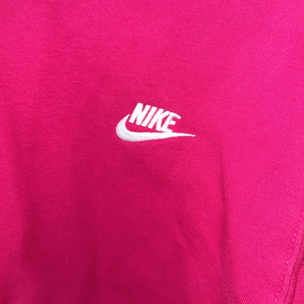 Nike Womens M Sportswear Club BB Pullover Hoodie Pink - Picture 2 of 5